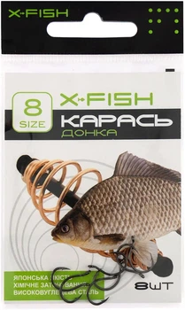 Крючок X-Fish Карась (донка) #8 (8 шт/уп),1917.03.36