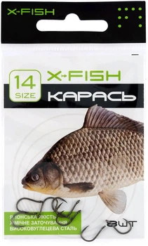 Крючок X-Fish Карась #14 (8 шт/уп),1917.03.29