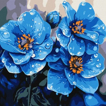 Картина по номерам Фиалки каждое утро ©art_selena_ua 30х30 KHO3317 Идейка