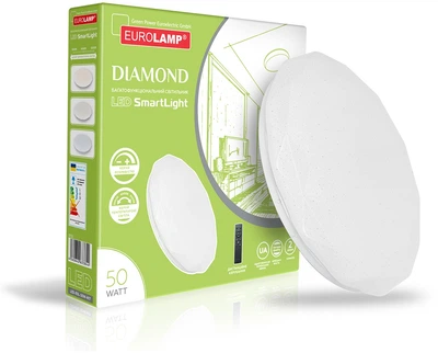 Светильник настенно-потолочный Eurolamp Diamond N17 LED 50W 4250Lm 3000K-6500K (LED-ESL-50W-N17)