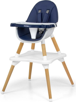 Krzesełko do karmienia  Milly Mally Malmo 2 w 1 Navy (5901761129663)