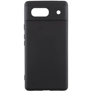 Чехол панель силиконовый Premium Soft-touch Silicone Case для Google Pixel 7a Черный / Black