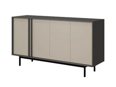 Комод для спальни и гостинной в современном стиле Интарсио Ц-10 цвет бежевий / антрацит 163 см