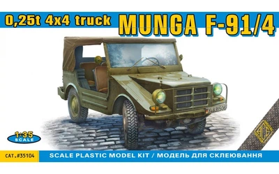 Сборная модель Автомобиль Munga F 91/4 0,25t 4x4 truck ACE (35104)