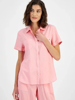 Рубашка женская Tommy Hilfiger 128465219 XL Розовая (1159841275)