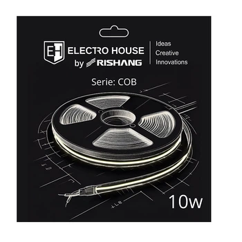 Светодиодная лента 10W Electro House 24В 320 диодов 950 Лм теплый белый 3000K IP20 COB