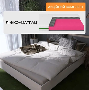 Комплект кровать двуспальная Сити-1400 и Матрас Koala Bambo