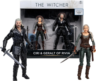 Фигурки МакФарлейн Ведьмак Геральт и Цири из Ривии 18см McFarlane Witcher Ciri Geralt 13813