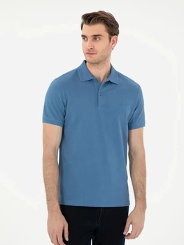 Поло длинное мужское Pierre Cardin G021Gl011-000-2186292(Koyu Mavi) XL Голубое (8683858466062)