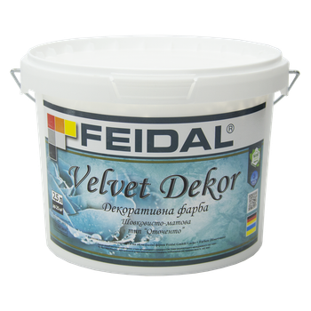 Краска декоративная Feidal Velvet Dekor Шелковисто-матовая 2,5 л