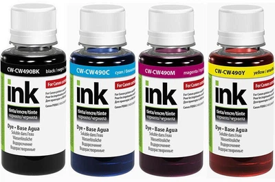 Краска для принтера чернила комплект ColorWay for Canon GI-490 Color