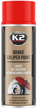 Lakier do zacisków i bębnów hamulcowych K2 Break Caliper Paint 400 ml Red (5906534012968)