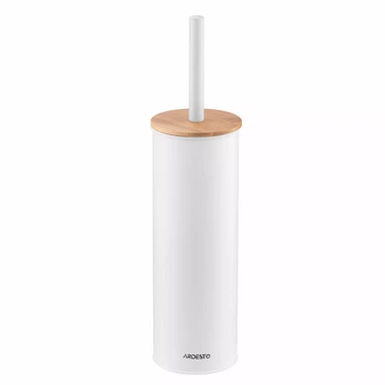 Набір йоржик для унітазу з підставкою Ardesto Minimalism ARHB3503WB 9.5х27.5х38 см білий
