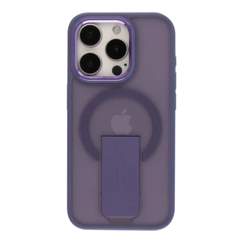 Чохол Premium TPU+PC FlexGuard Magnetic Ring Stand для iPhone 16 Pro Колір Dark Purple