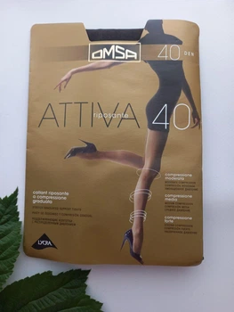 Жіночі колготки Omsa attiva 40 den 6 fumo