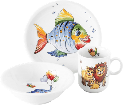 Набір посуду Seltmann Wieden Colorful Wildlife для дітей 3 елементи (4052212028569)