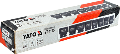 Zestaw młotków YATO 3/4" 22-41 mm 8 szt. YT-1115 (5906083911156)