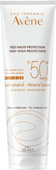 Сонцезахисний молочко мінеральне Avene SPF 50+ для гіперчутливої шкіри 100 мл (3282779355872)