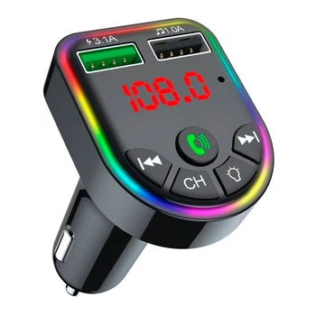 FM трансмиттер-модулятор с быстрой зарядкой и LED-дисплеем MLT FOF5