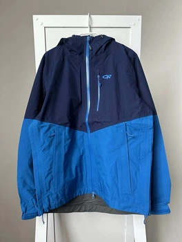 Куртка мужская Outdoor Research Foray 1 Gore-tex трекинговая мембрана синего цвета в поход не промокает размер M