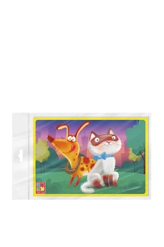 Игра развивающая Vladi Toys "Мягкие пазлы А5", Котик и песик цвет разноцветный Vladi Toys ЦБ-00283615