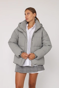 Куртка женская 3XL цвет серый YUKI ЦБ-00277861