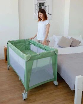 Манеж-ліжко 2в1 Carrello Piccolo+ CRL-18102, Mint Green