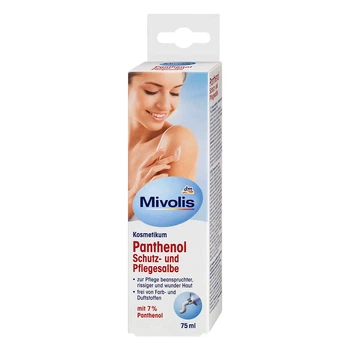 Мазь Пантенол Mivolis Panthenol, без красителей, 75 мл, 7%, от DM (Германия)