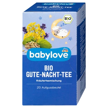 Детский органический травяной чай Babylove Bio для младенцев, для легкого засыпания, от 5 месяцев, 35 г (20 пакетиков)