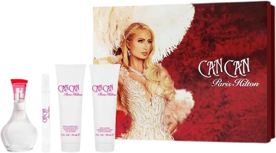 Набір для жінок Paris Hilton Can Can Парфумована вода 100 мл + Парфумована вода 10 мл + Лосьйон для тіла 90 мл + Гель для душу 90 мл (608940586884)