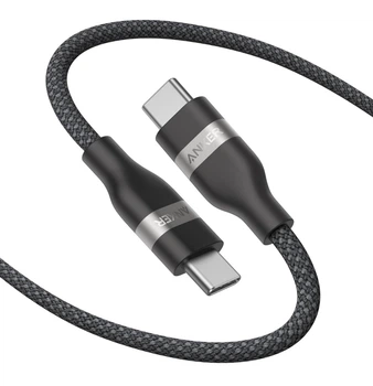 Кабель Anker Nano USB-C Cable 240W 0,9m Flexible Braided Cord Fast Charging for iPhone 12-17 Series - Black