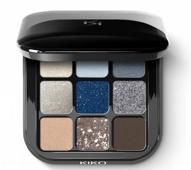 Палетка тіней KIKO MILANO Glamour Multi Finish Eyeshadow Palette 05 Blue Variations 2.5г