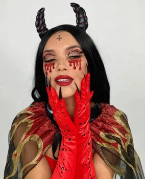 Маска вампіра зі страз Vampire Rhinestone Stick-On Jewels Leg Avenue