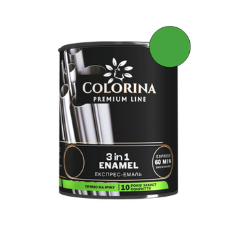 Эмаль-грунт 3в1 Colorina светло-зеленая (RAL 6018) 2,5 л