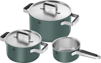 Набір каструль Zwilling Pure 3 шт Зелених (4009839676376)
