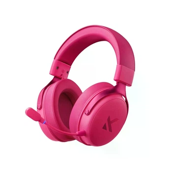 Геймерська бездротова (Bluetooth + 2,4G) гарнітура MCHOSE V9 PRO, 7.1 , PC/PS4/PS5/Switch/Xbox Pink/Рожеві (HW-V9-6)