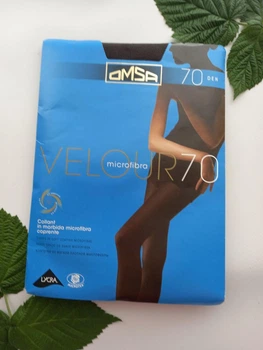 Колготки Omsa velour 70 den 2 антрацит мікрофібра