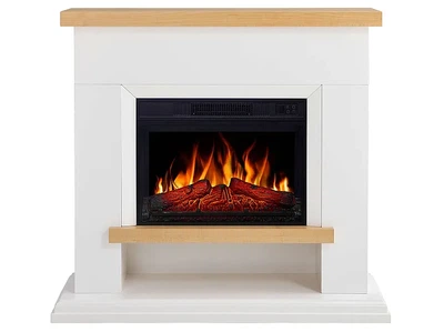 Каминокомплект ArtiFlame Shelford AF23S белый эффект живого пламени со звуком и обогревом