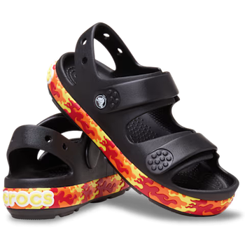 Дитячі сандалії для хлопчика Kids’ Crocband™ Cruiser Flames Sandal Black (23/24, чорний)