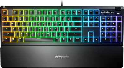 Klawiatura przewodowa SteelSeries Apex 3 64795 USB (SS64795)