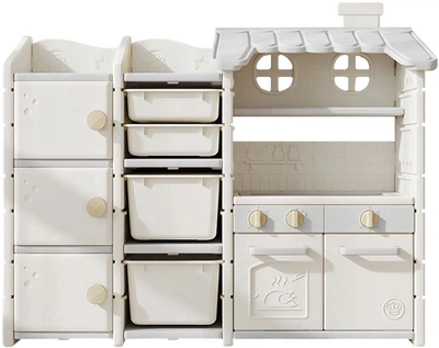 Детская кухня-стеллаж Mealux Master Chef (KD-E154 White)