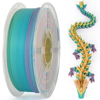 Филамент (пластик для 3D-принтера) Kingroon PLA Matte HC259 1,75 мм 1 кг Rainbow