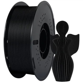 Филамент (пластик для 3D-принтера) PLA+ HC104 1,75 мм 1 кг Black