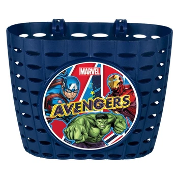 Корзина передняя Mendelli 12" Avengers пластик синий (KOS058)