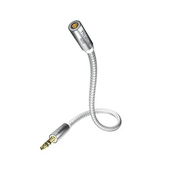 Аудиокабель 3,5mm Mini Jack male - 6,3mm Jack female Inakustik Premium II Extension Klinke 3m