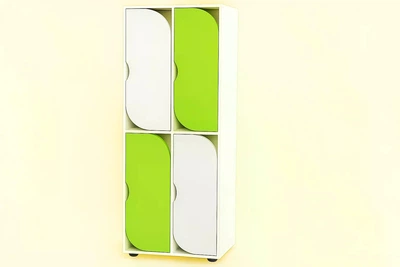 Шкаф 4-секций DS-54 Lime-White