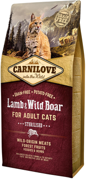 Сухий корм для дорослих стерилізованих кішок Carnilove Cat Sterilised 6 кг (8595602512300)