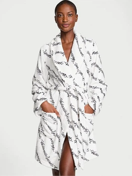 Женский плюшевый халат Victoria’s Secret Cozy Plush Short Robe XS/S