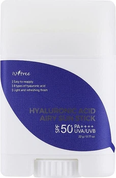 Солнцезащитный стик с гиалуроновой кислотой 22 г Isntree Hyaluronic Acid Airy Sun Stick SPF 50+ PA ++++