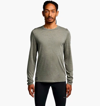 Лонгслив Saucony Peregrine Merino Long Sleeve Grey SAM800362-BUH S